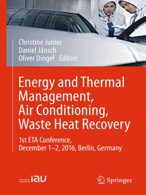 cover image of Energy and Thermal Management, Air Conditioning, Waste Heat Recovery